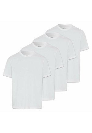 HERREN 4ER PACK - "TIM" HI-FLEX, RUNDHALS,  TIM - T-shirt - bas - weiß