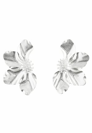 FLOWER STATEMENT STUD  - Náušnice - silver tone