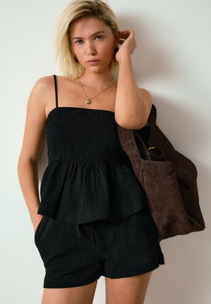 Next REGULAR FIT - TEXTURED  - Šortky - black