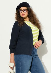 Ulla Popken LONG SLEEVE  - Kofta - navy blue