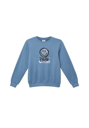 MIT SMILEY  - Mikina - hellblau
