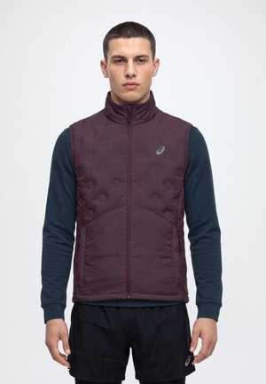 ASICS, ROAD WINTER VEST - Жилетка - dark currant