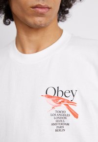 Obey Clothing BIRD - T-shirt imprimé - white