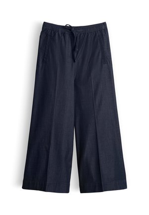 OPUS, WIDE FIT HIGH RISE - Wide leg - mid shadow blue