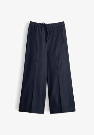 OPUS, WIDE FIT HIGH RISE - Wide leg - mid shadow blue