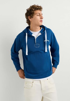 Pepe Jeans, PEPE JEANS CARDIGAN JOHN HOODIE - Jersey con capucha - ink blue