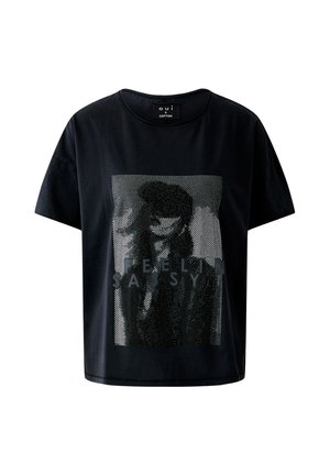 Oui, T-SHIRT - T-Shirt print - washed out black