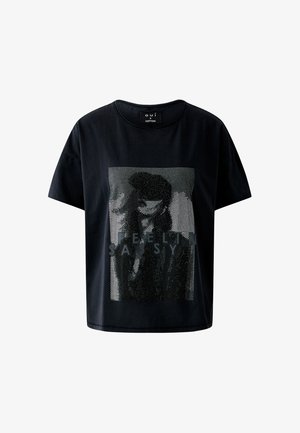 Oui, T-SHIRT - T-shirt print - washed out black