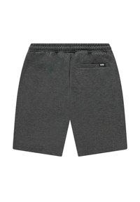 Grijze sportshorts van zachte stof, met een elastische tailleband, een achterzak met een label en een rechte pijpdesign.