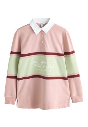 Next, REGULAR FIT - LONG SLEEVE COLLEGIATE EMBROIDERED RUGBY SHIRT . - Langarmshirt - pink