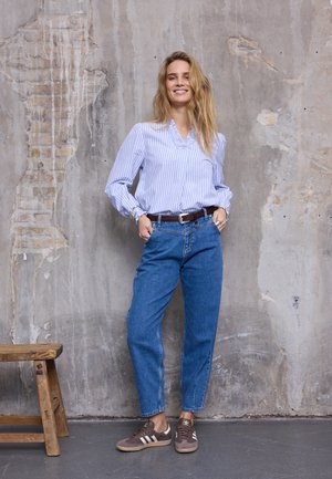 PZLIRA UHW TAPERED LEG - Džínsy tapered fit - medium blue denim