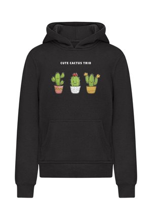 CUTE CACTUS TRIO  - Hoodie - black