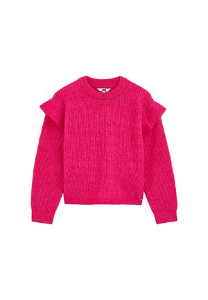 Striktrøje - bright pink