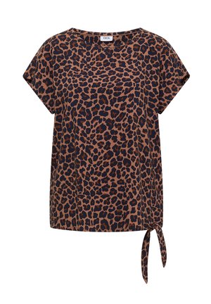 Cecil, DROPPED SHOULDER BLUSENSHIRT MIT KNOTEN - Bluse - creamy mocha