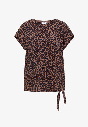 Cecil, DROPPED SHOULDER BLUSENSHIRT MIT KNOTEN - Bluse - creamy mocha