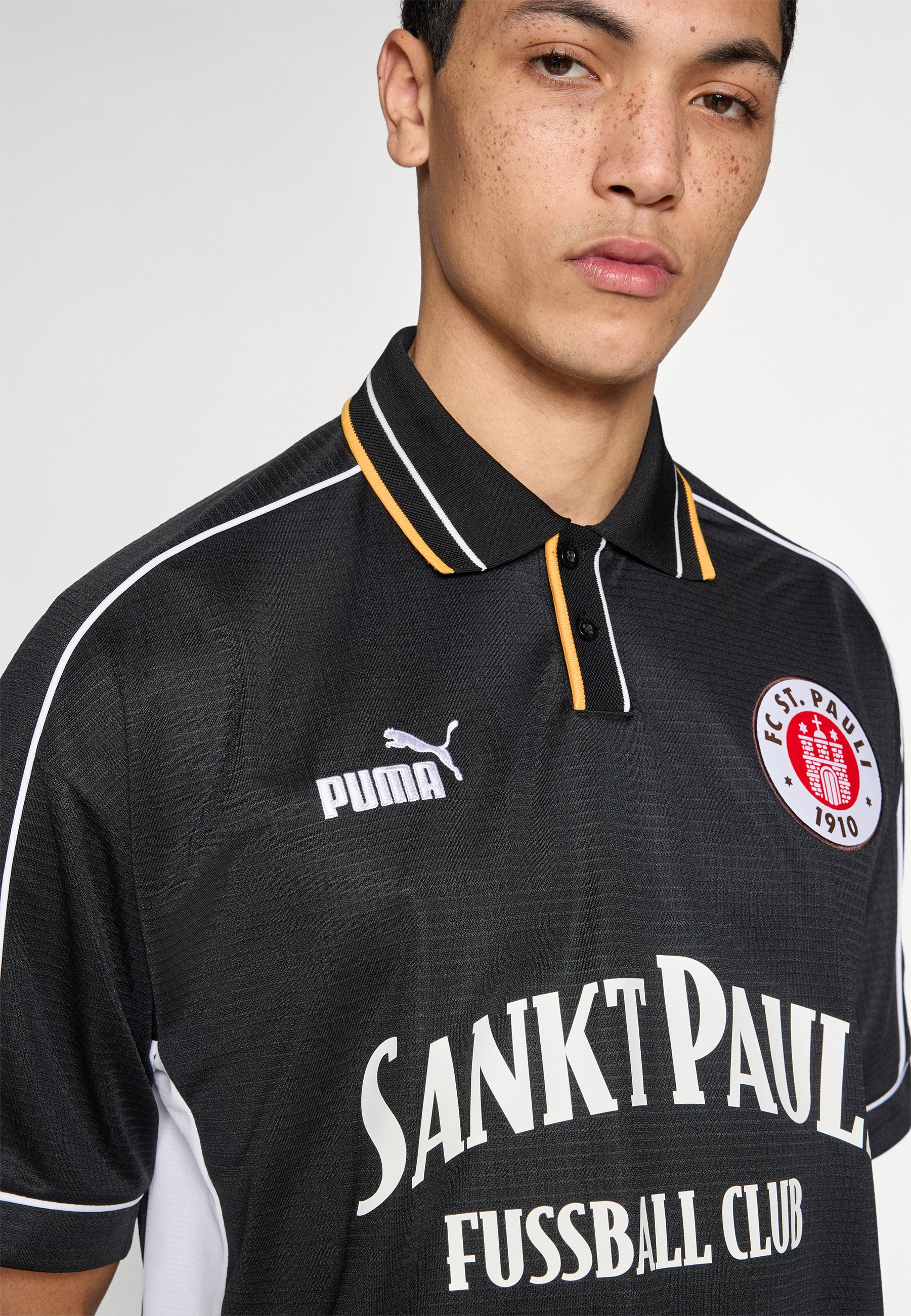 Puma FC ST. PAULI RETRO - Football jersey - black- white/black