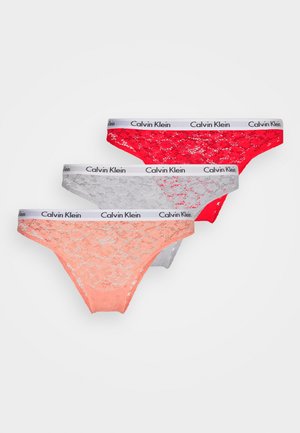 CAROUSEL BRAZILIAN 3 PACK - Thong - strawbfield/washedscarlet/frost