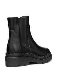Geox Kotníkové boty na platformě - black