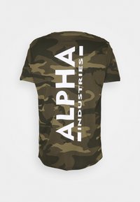 Alpha Industries CAMO - T-shirt estampada - olive