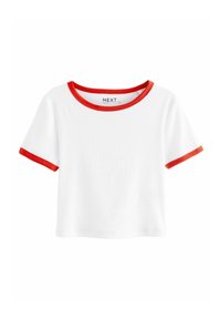 Next SLIM FIT SHORT SLEEVE CREW NECK  - Pamata T-krekls - red white