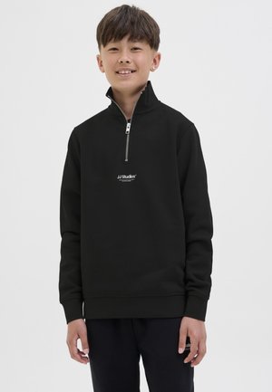 Jack & Jones Junior, JJESOHO QUARTER ZIP - Sportska majica - black