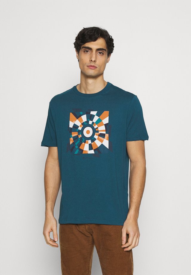 FRACTURED TARGET TEE - Printtipaita - sea