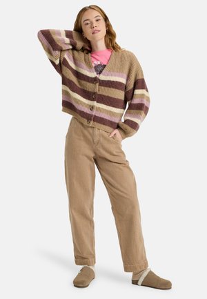 MARBLE TILES STRIPE - Gilet - woodsmoke