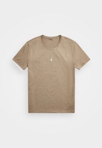 SHORT SLEEVE - Lihtne T-särk - dark taupe heather