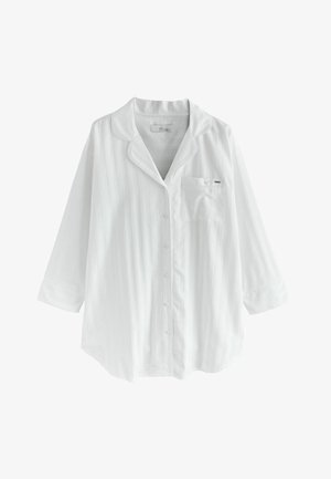 Next, REGULAR FIT - BUTTON THROUGH NIGHTSHIRT. - Nattrøjer / negligé - studio white shadow stripe