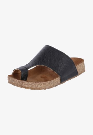 Haflinger T-bar sandals - schwarz