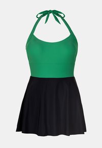 Cupshe HALTER CONTRAST - Complementos de playa - evergreen black