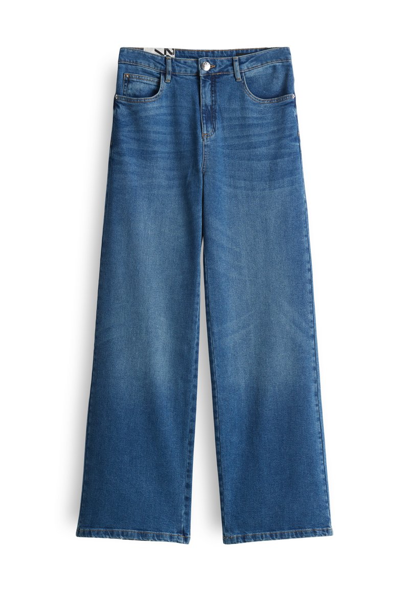OPUS HIGH RISE STRETCH - Wide leg - daily blue/blauw - Zalando.be
