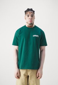 Carhartt WIP UNIVERSITY SCRIPT - Majica kratkih rukava s printom - chervil/white