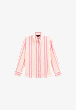 New Look STRIPED LONG SLEEVE  - Chemisier - pink pattern