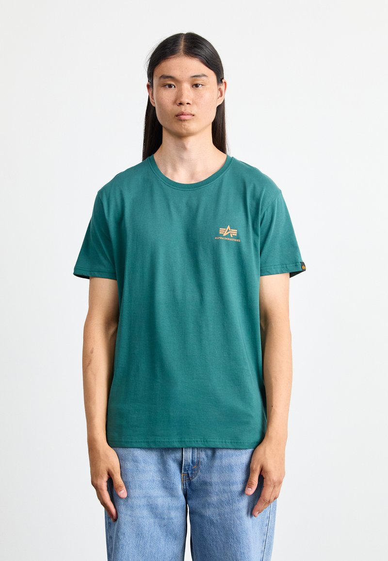 Alpha Industries SMALL LOGO - Tricou basic - force green