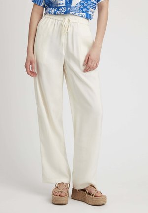 BZB FLUIDE TAILLE ÉLASTIQUÉE - Pantalon classique - naturel