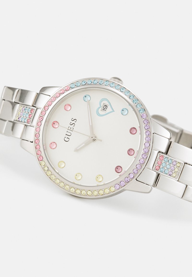 Guess THREE OF HEARTS - Watch - silver-coloured - Zalando.co.uk