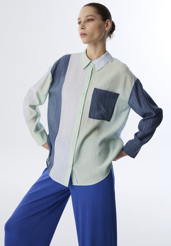 TWIST TEXTURED COLORBLOCK  - Hemd