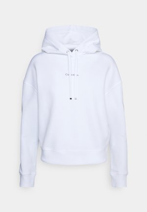 MICRO LOGO HOODIE - Sweatshirt - bright white