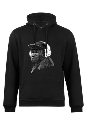 Cotton Prime MIT AFFENMOTIV MONKEY MIT DJ KO - Kapuzenpullover - schwarz