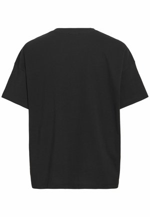 VILA, OVERSIZED T-SHIRT VIVORA RUNDHALS - T-shirt print - black