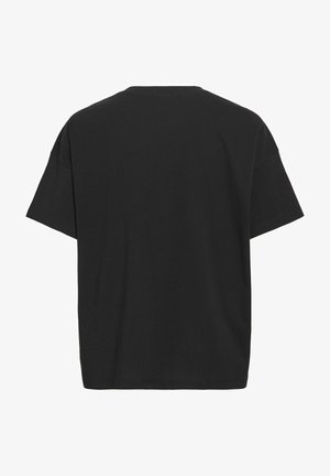 VILA, OVERSIZED T-SHIRT VIVORA RUNDHALS - T-shirt print - black