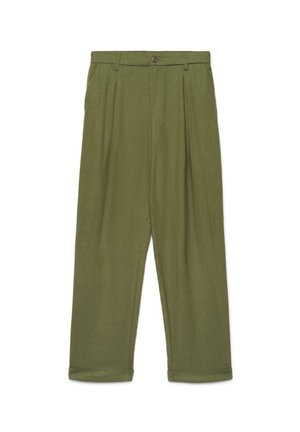 Calliope, PANTALONE LUNGO TINTA UNITA - Pantaloni - verde militare scuro