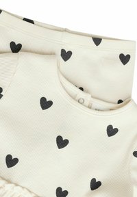 Next REGULAR FIT-2 PIECE FRILL SET - Tamprės – kelnės - black  white heart print