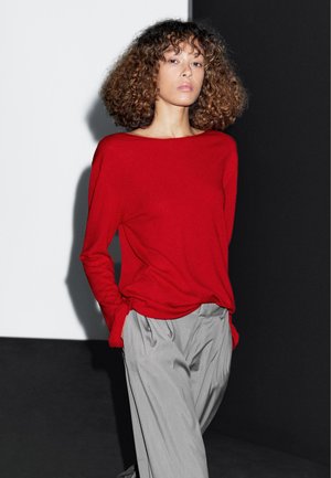 BOAT NECK LONG SLEEVE - Maglione - red