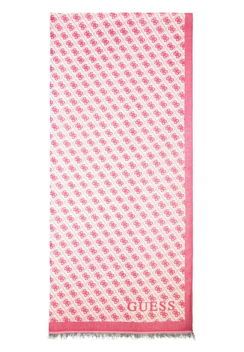 GUESS Katia Schal - 90x180cm Mit 4G Logo In Weiß Aus Polyester