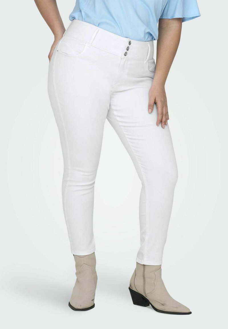 ONLY CARMAKOMA high waist skinny jeans CARAUGUSTA dark denim | wehkamp