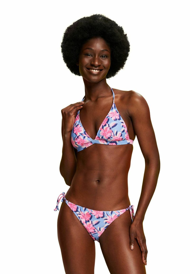 Esprit WATTIERTES NECKHOLDER BikiniTop light blue lavender
