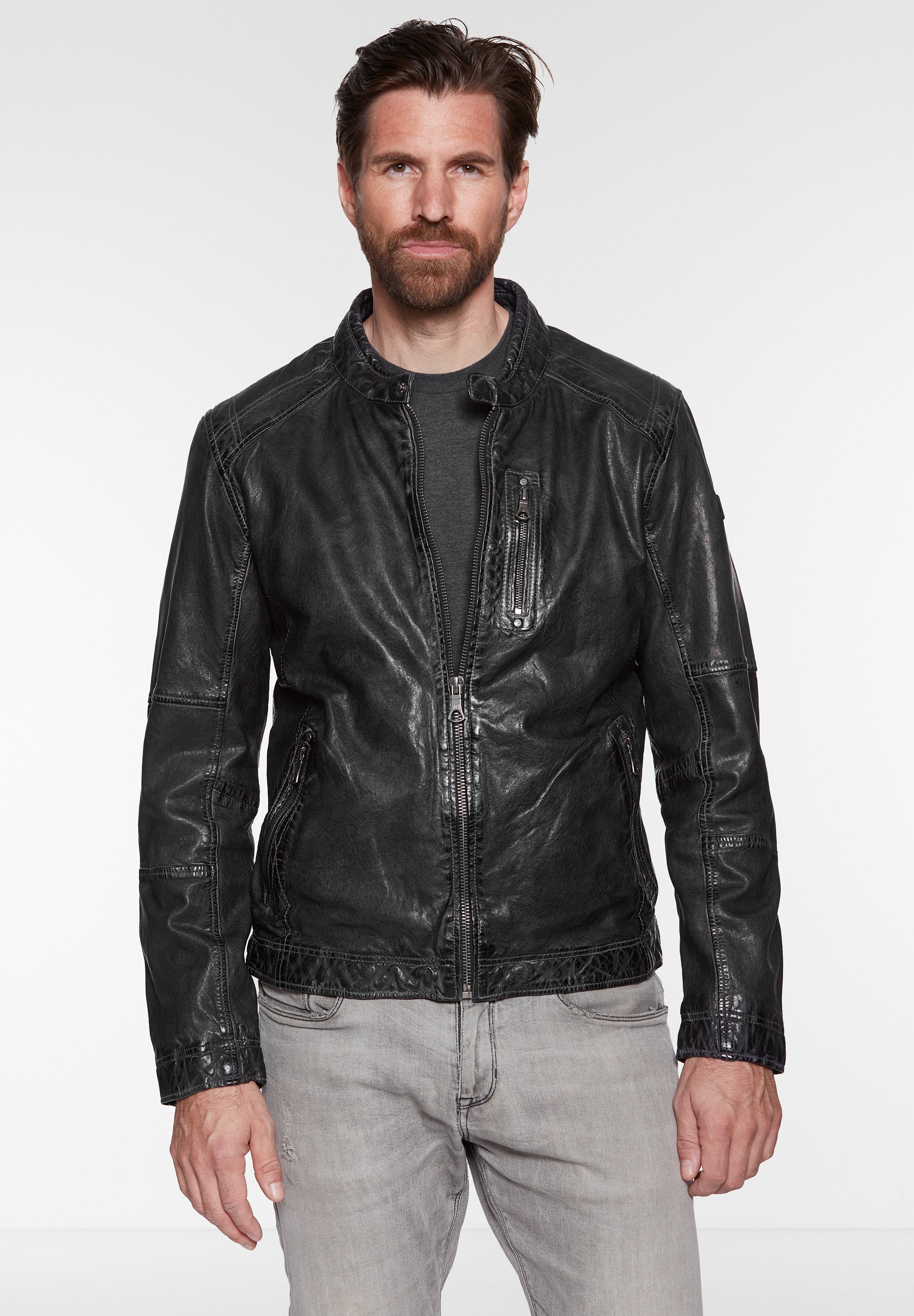 Jack Hanter DOWNING - Leather jacket 