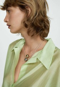 Mango Button-down blouse - green
